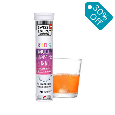 Swiss Energy® - Swiss Children's Calcium and Vitamin Water Soluble Tablets 20 Tablets Best before: End of January 2024 