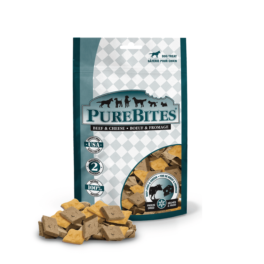 PureBites® - 凍乾牛肝和芝士狗零食 - Nordic-Naturals -全方位家庭健康守護